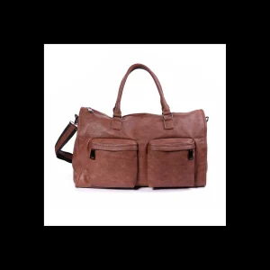 Borsone unisex eco-pelle colore marrone