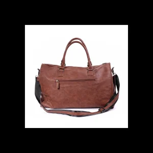 Borsone unisex eco-pelle colore marrone