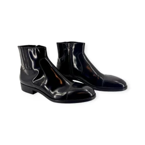 CESARE PACIOTTI STIVALETTI UOMO IN PELLE CON ZIP INTERNA