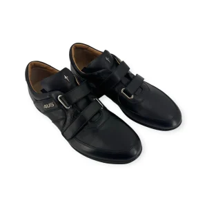 CESARE PACIOTTI 4US SNEAKERS DOPPIO STRAPPO IN PELLE NERA