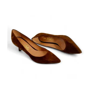 DECOLLETE' DONNA TACCO BASSO IN CAMOSCIO MILU' MILANO