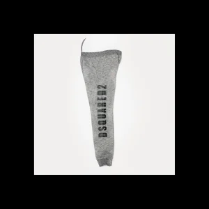 DSQUARED 2 PANTALONE JOGGER COLORE GRIGIO CON MAXY STAMPA