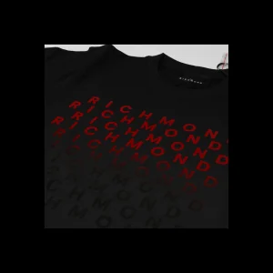 Felpa John Richmond con stampa rossa