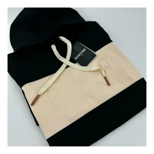 MAISON9 PARIS FELPA CAPPUCCIO UOMO TRICOLORE