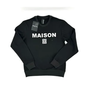 MAISON9 PARIS FELPA UOMO LOGO FRONTALE