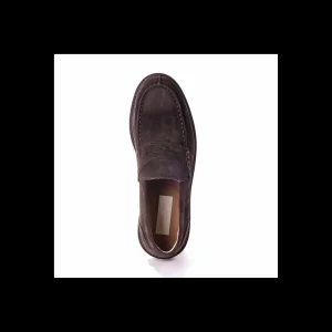 MOCASSINO COLLEGE ANDREA NOBILE IN CAMOSCIO COLORE MARRONE