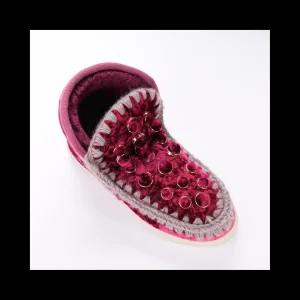 MOU ESKIMO COLORE BORDO' CON APPLICAZIONI