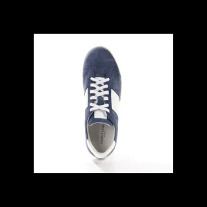 Sneakers Andrea Nobile in camoscio e dettagli in pelle