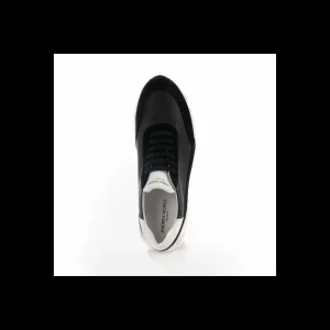 SNEAKERS ANDREA NOBILE IN CAMOSCIO E PELLE COLORE NERO