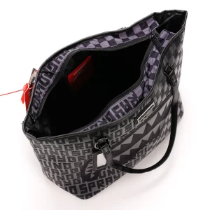 SPRAYGROUND BORSA FIBER OPTIC INFINITY TOTE NERO