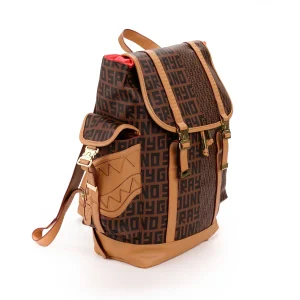 SPRAYGROUND ZAINO SPLIT HENNEY MONTE CARLO MARRONE