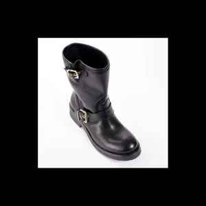 Stivaletto Osvaldo Rossi con fibbie dorate