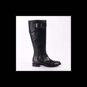 Stivali Osvaldo Rossi in pelle di colore nero