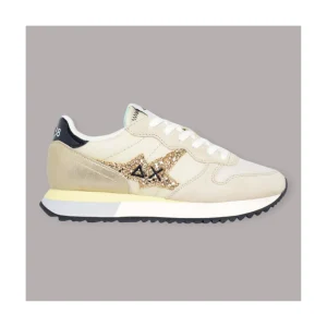 SUN 68 STARGIRL GLITTER LOGO SNEAKERS DONNA