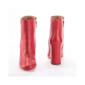 Tronchetto Twin Set in pelle colore Rosso