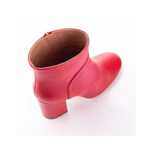 Tronchetto Twin Set in pelle colore Rosso