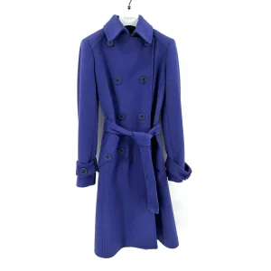 YES LONDON CAPPOTTO DOPPIOPETTO VIOLA