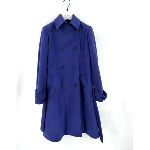 YES LONDON CAPPOTTO DOPPIOPETTO VIOLA