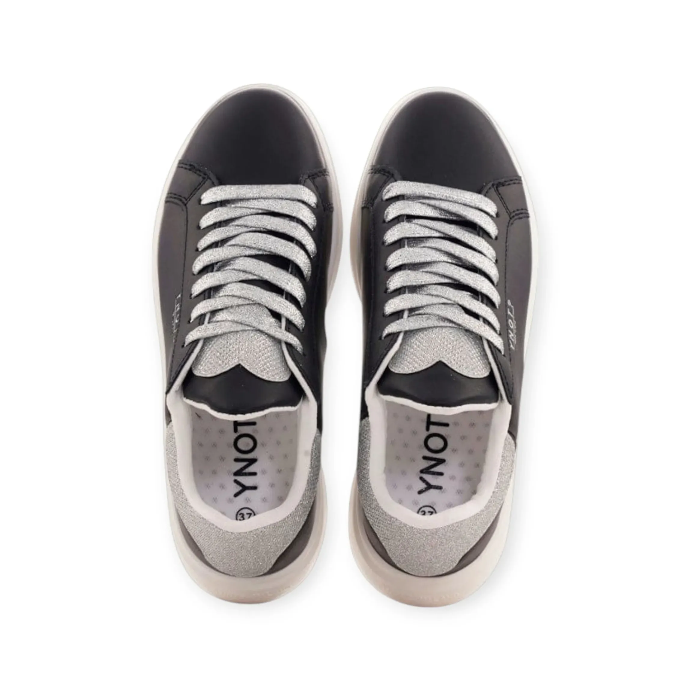 ynot_sneakers_donna_nero__3.webp YNOT SNEAKERS DONNA NERO CON GLITTER